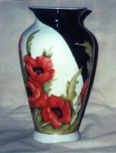 Vase painted by Barbara Mayfield
