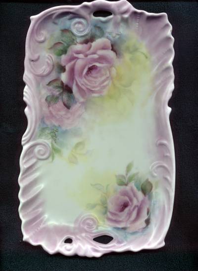 Rose Tray Painted by Linda Tiller