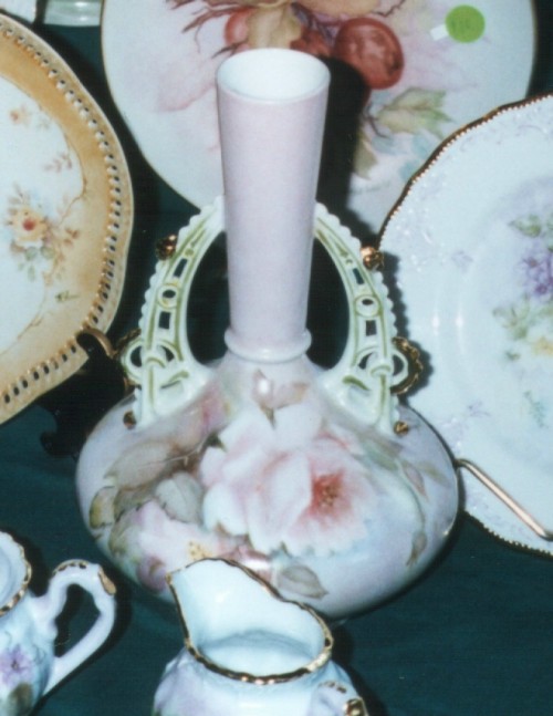 Rose Vase Painted by Mary Louise Robinson