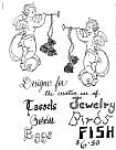 Designs for tassels, eggs, jewelry, borders, birds, fish, etc.